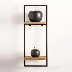 Clearance CASA Mix&Match Organiser Da Parete Nero, Naturale