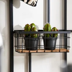 Outlet CASA Modular Cesto Di Metallo Nero