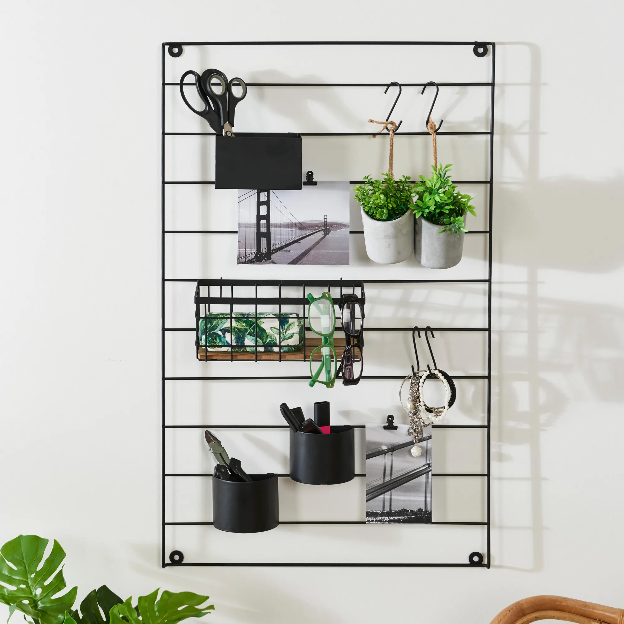 Discount CASA Modular Organiser Da Parete Nero