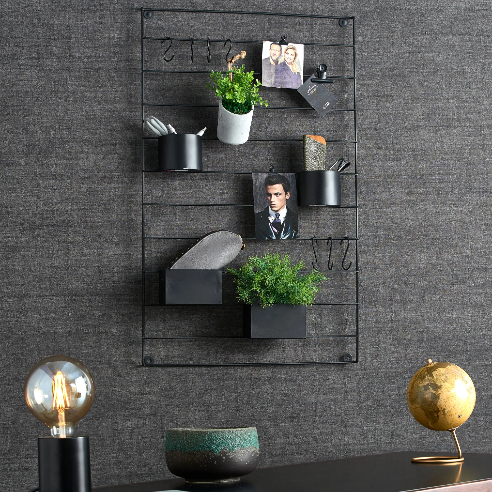 Discount CASA Modular Organiser Da Parete Nero