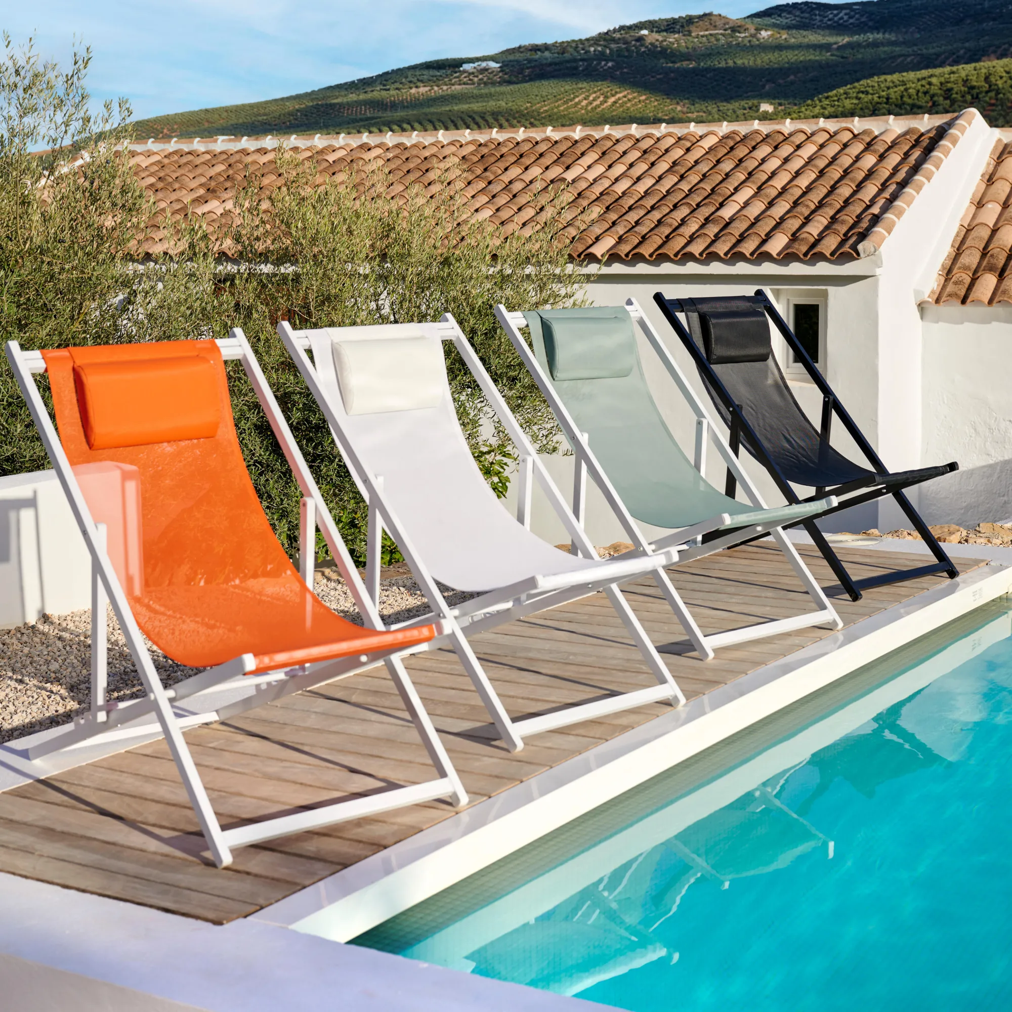 Discount CASA Monterey Sedia Pieghevole Bianco