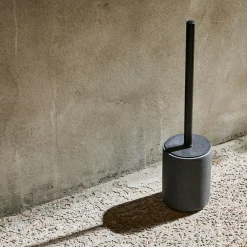 Hot CASA Moon Scopino Wc In Supporto Nero, Grigio Scuro