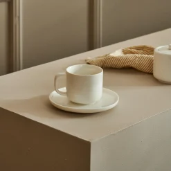 CASA Moon Tazza E Piattino Bianco