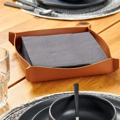 Hot CASA Nappa Portatovaglioli 21X21 Marrone