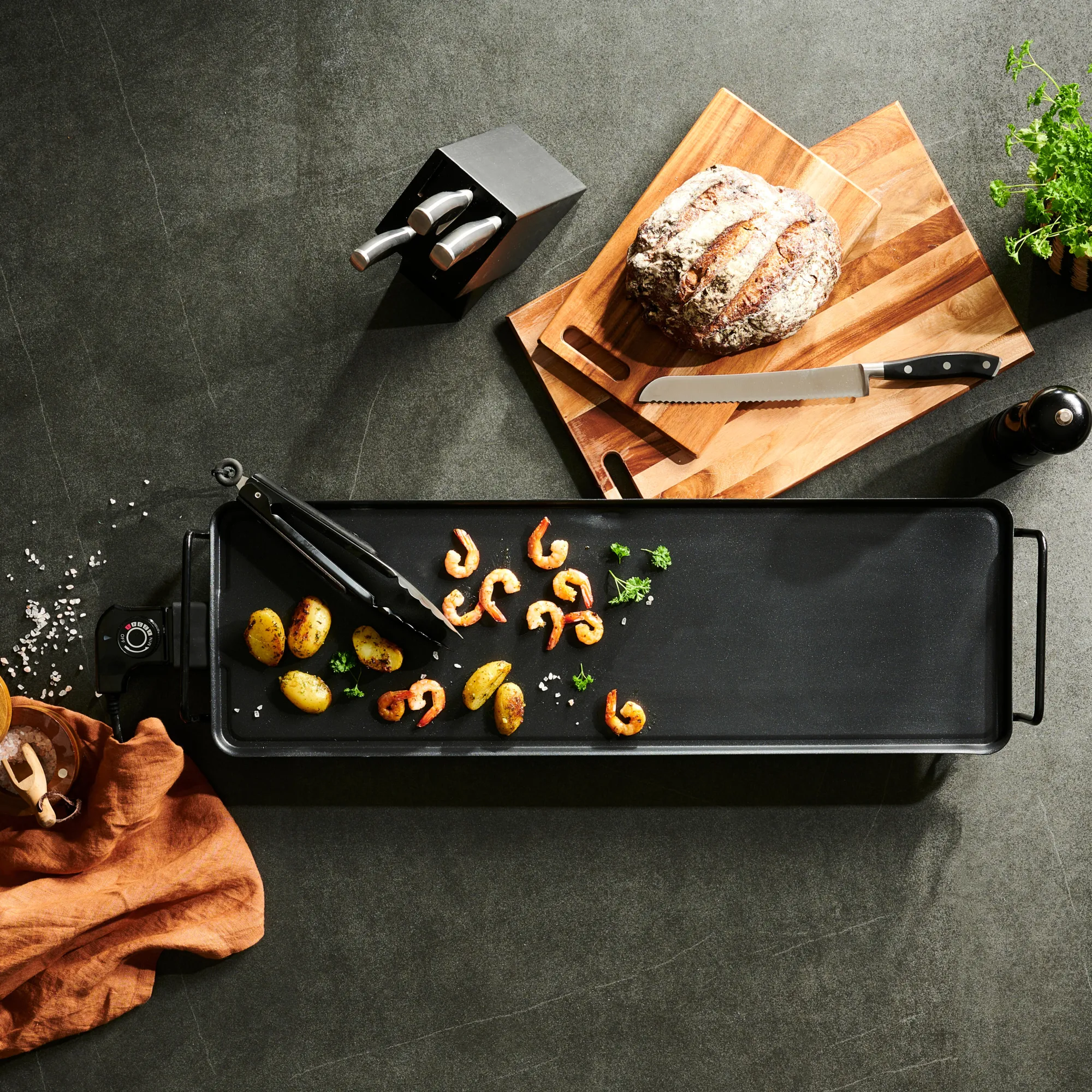 New CASA New Plancha Griglia Xxl Nero