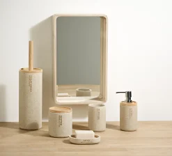Hot CASA New Resin Bicchiere Porta Spazzolino Naturale