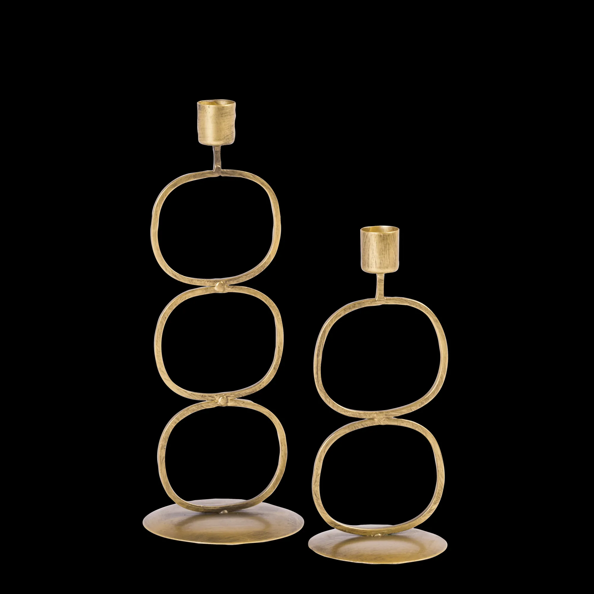 Outlet CASA Oval Portacandela Dorato
