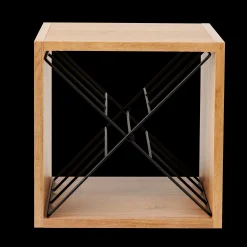 Clearance CASA Oxo Scaffale Portabott Nero, Naturale, Multicolore