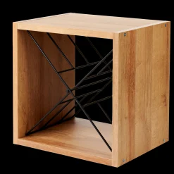 Clearance CASA Oxo Scaffale Portabott Nero, Naturale, Multicolore