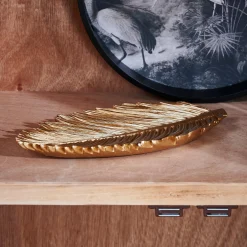 Clearance CASA Palm Foglia Decorativa Dorato
