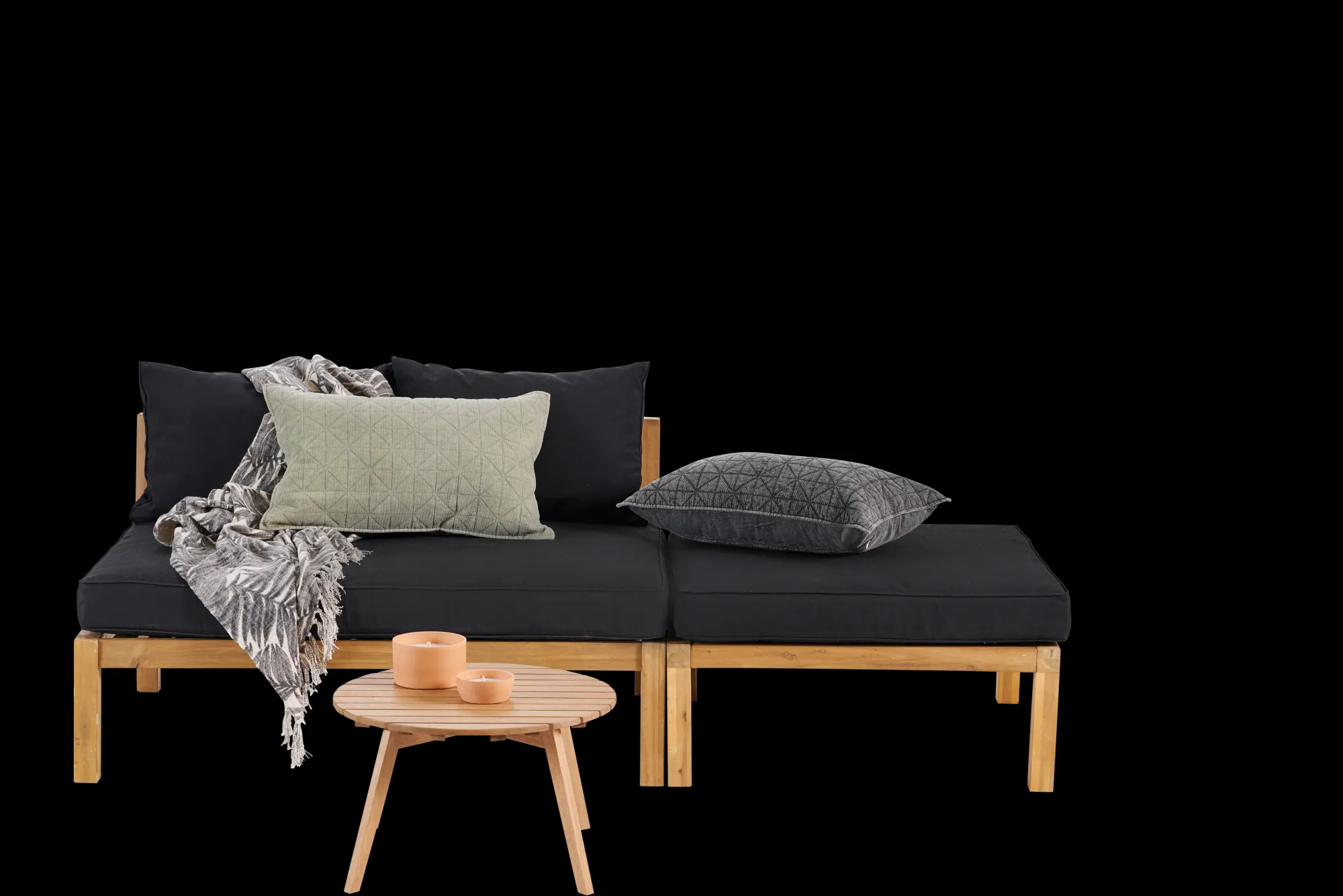 Clearance CASA Pauletta Cuscino Schienale Nero
