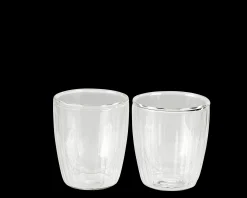Clearance CASA Pausa Bicchiere 2A Parete Set Di 2 Trasparente