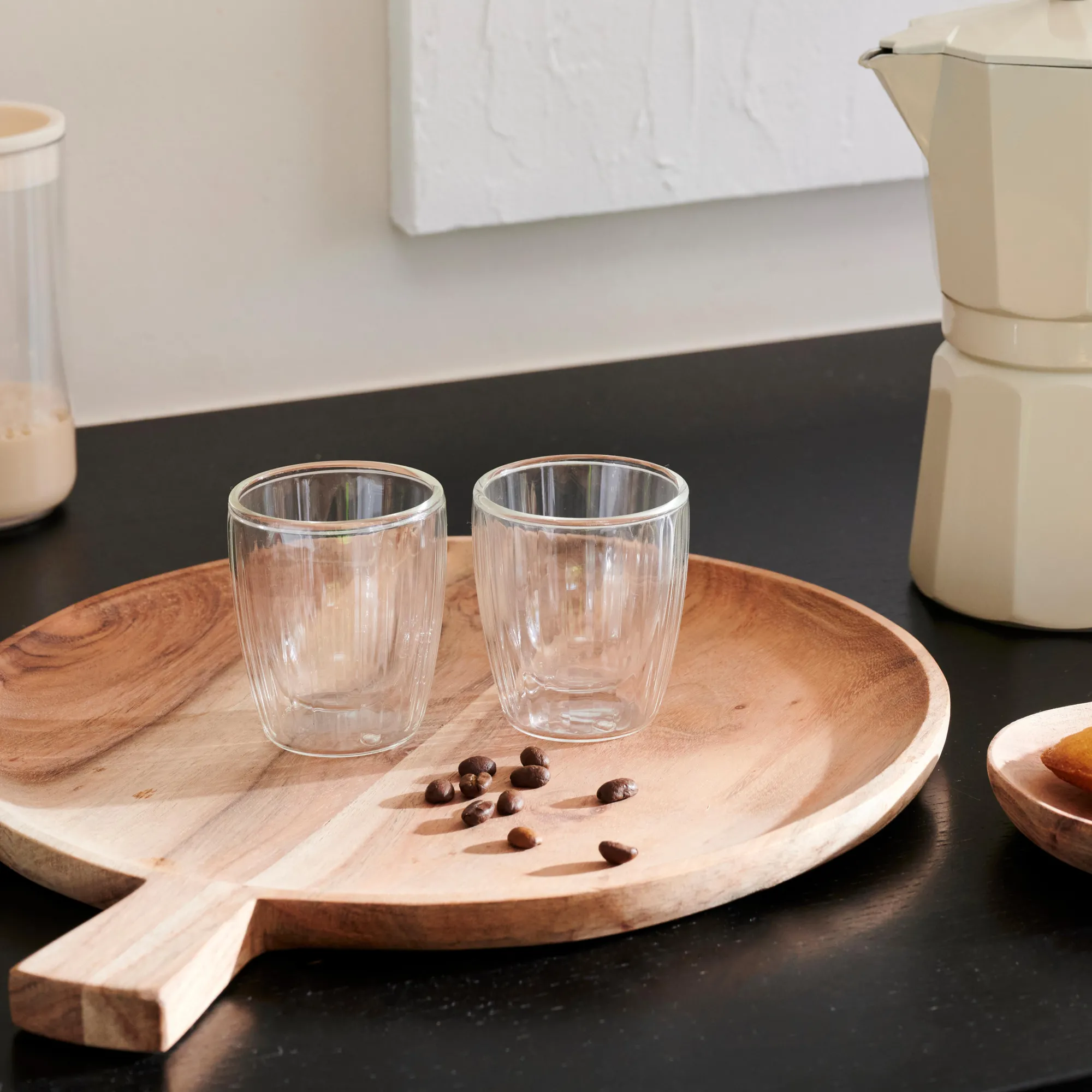 Clearance CASA Pausa Bicchiere 2A Parete Set Di 2 Trasparente