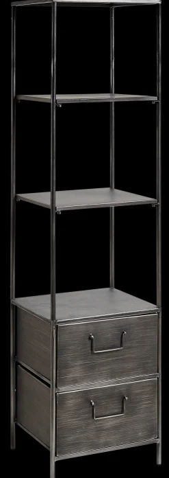 Hot CASA Pharma Scaffale Da Parete Con 2 Cassetti Nero