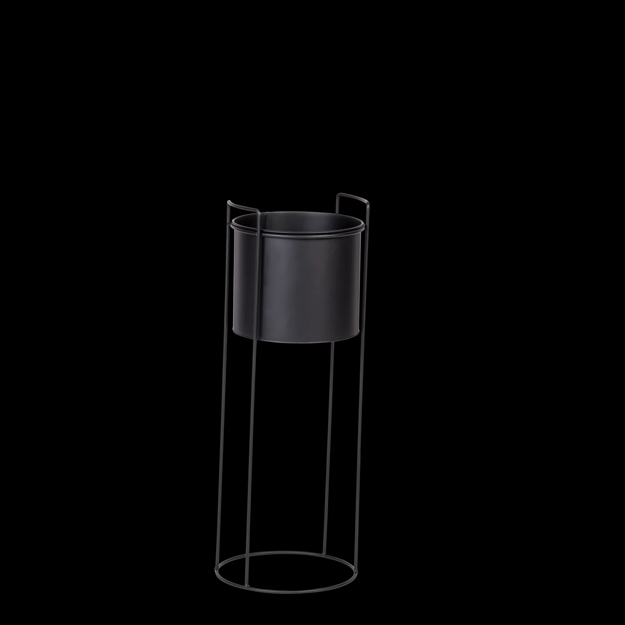 CASA Pluto Vaso Per Piante Nero