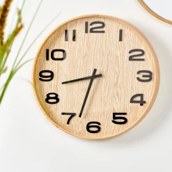 CASA Plywood Orologio Da Parete Naturale
