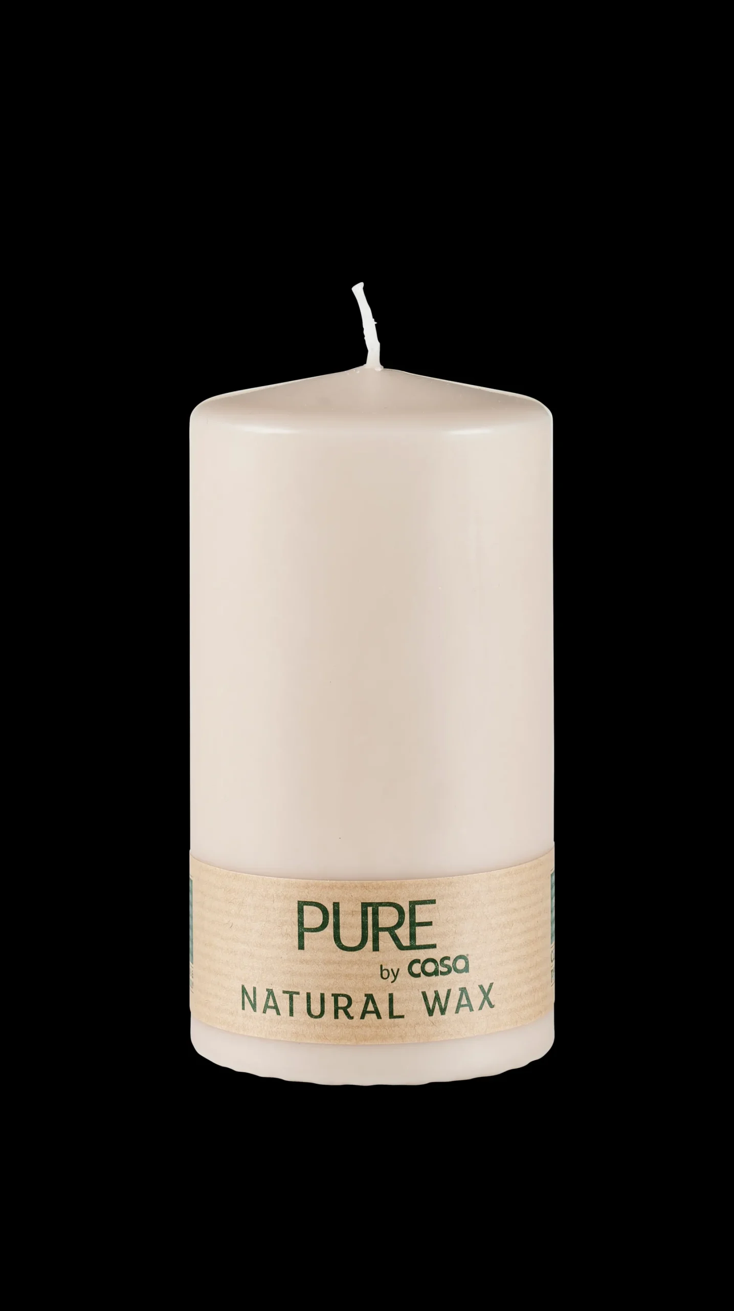 Discount CASA Pure Candela Cilindrica Marrone Chiaro
