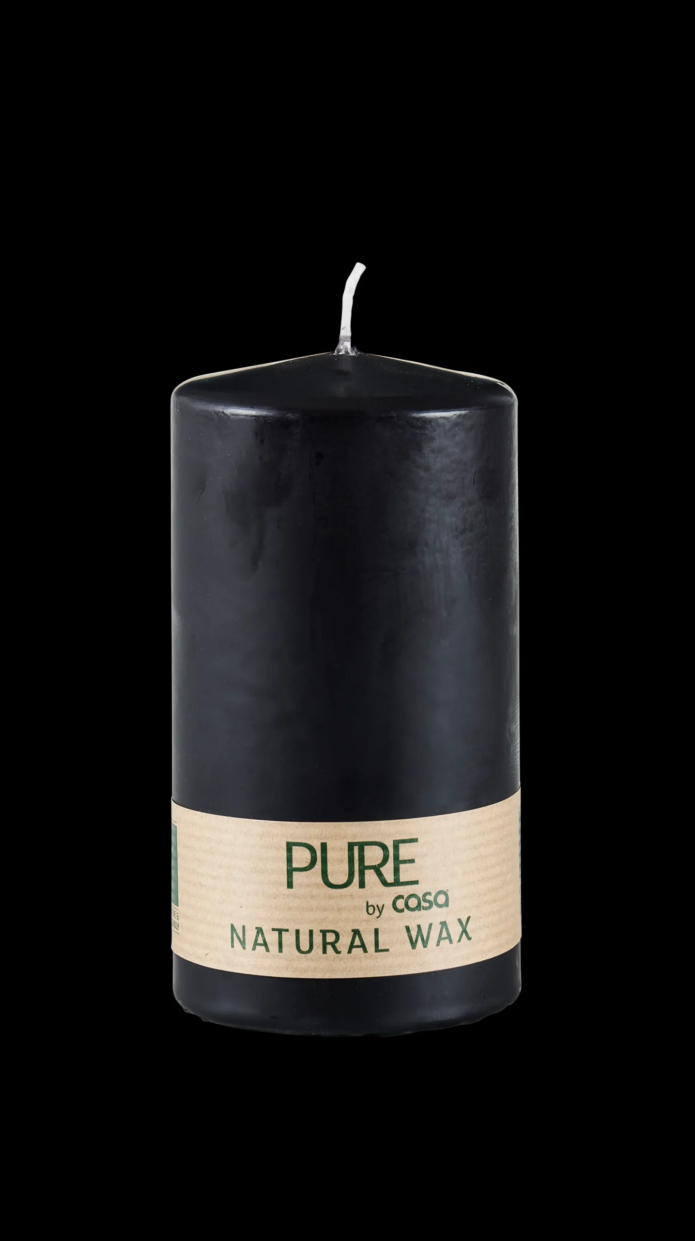 Hot CASA Pure Candela Cilindrica Nero