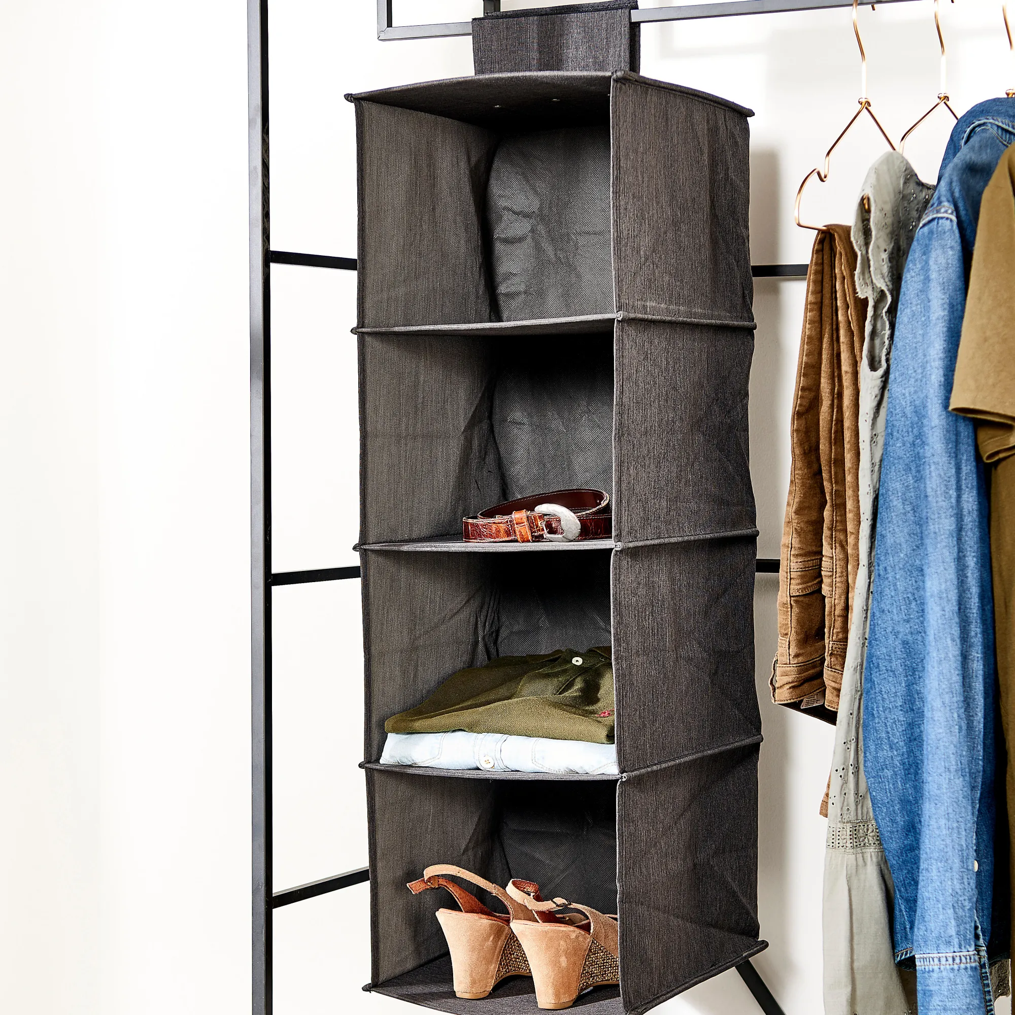 Best CASA Rango Organiser Con 4 Scomparti Grigio Scuro