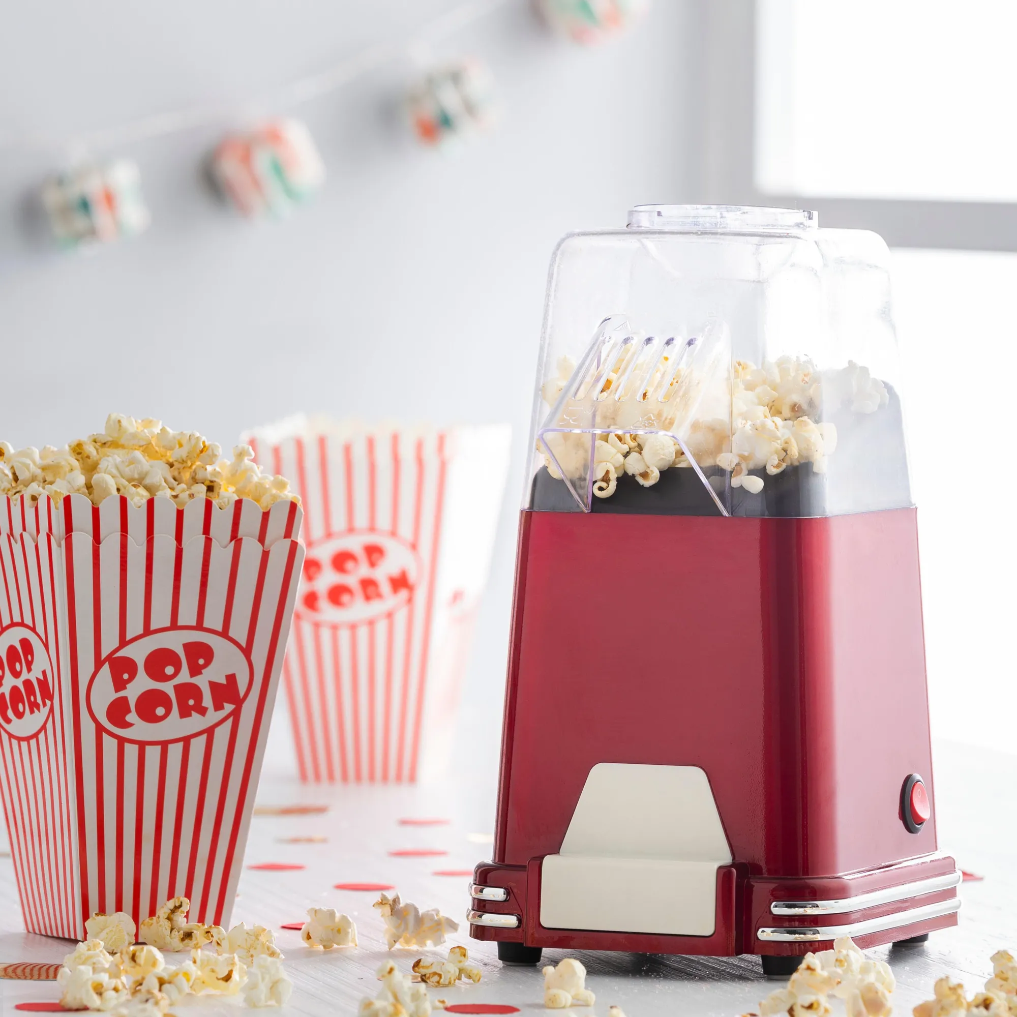 Clearance CASA Retro Fun Macchina Per Popcorn Rosso