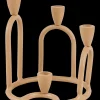 Clearance CASA Rings Candeliere Per 4 Candele Marrone Chiaro