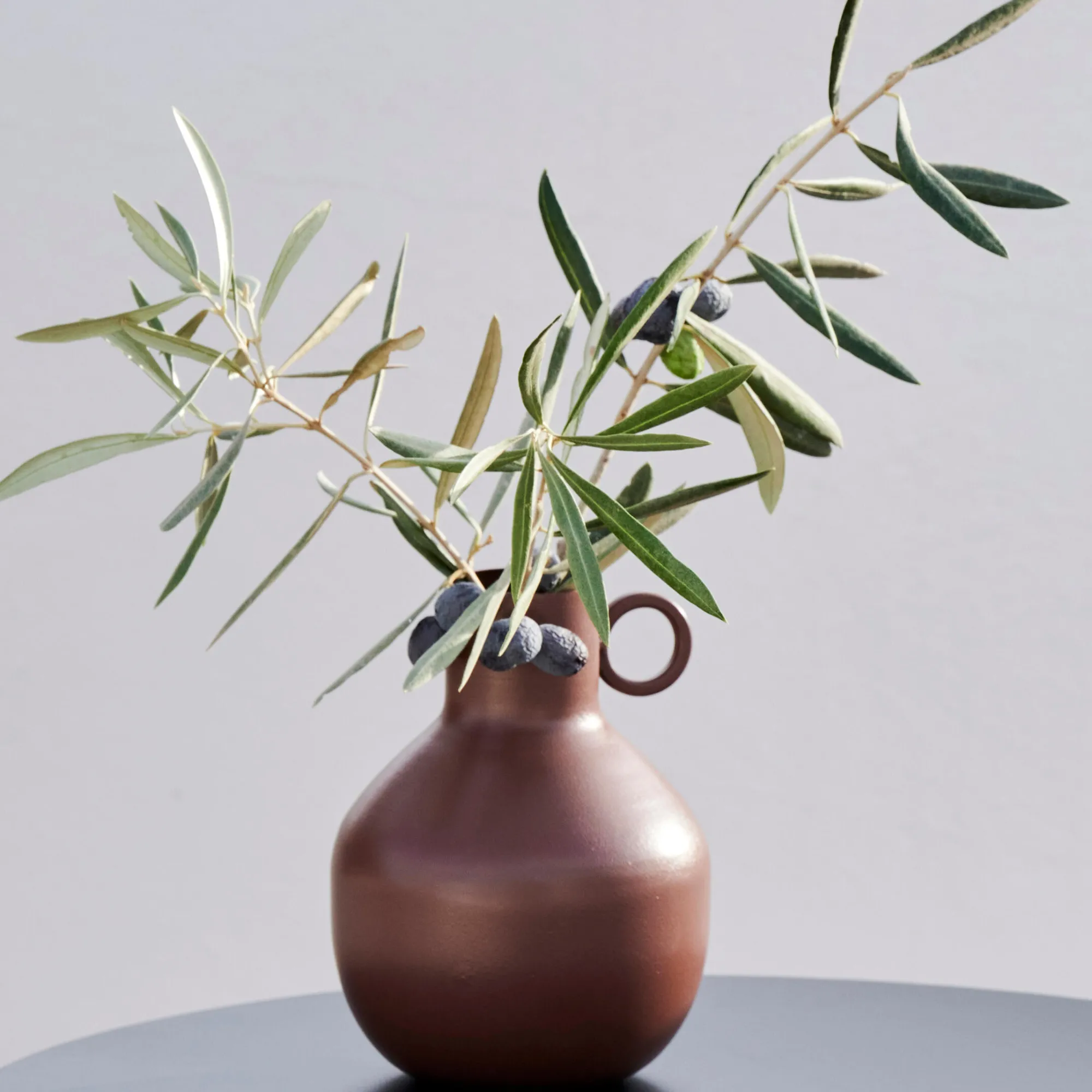 Outlet CASA Rondo Vaso Marrone Scuro