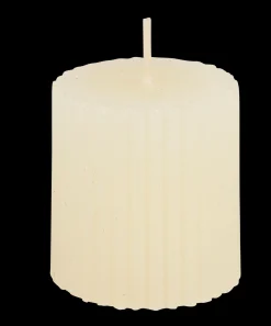 Clearance CASA Rustic Candela Ondulata Avorio