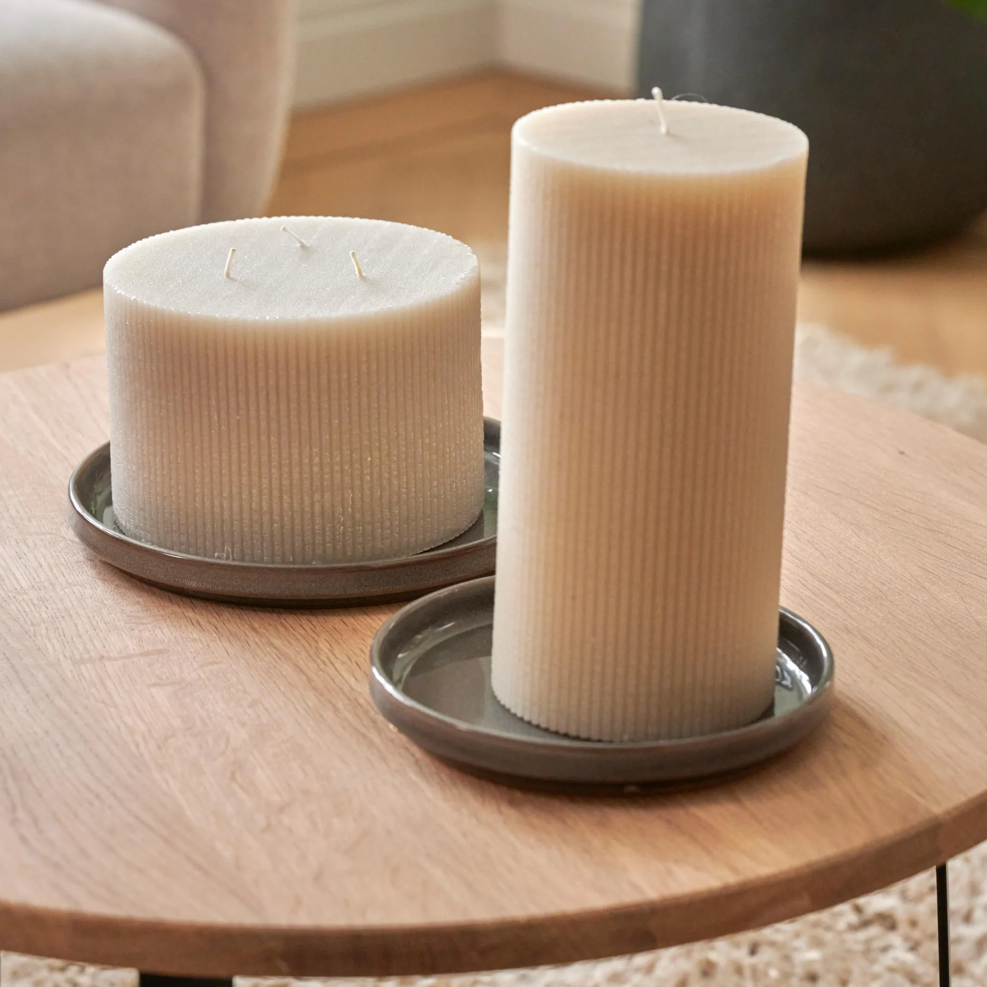 New CASA Rustic Candela Ondulata Beige