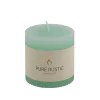 Hot CASA Rustic Candela Ondulata Menta