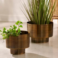 Outlet CASA Saturn Vaso Per Piante Bronzo