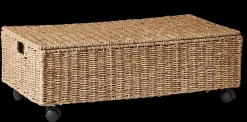 CASA Seagrass Box Portatutto Con Rotelle Naturale