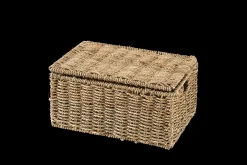 Hot CASA Seagrass Cesto Portatutto M Con Coperchio Naturale