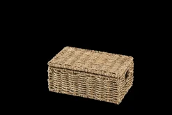 Discount CASA Seagrass Cesto Portatutto S Con Coperchio Naturale