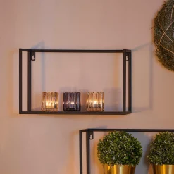 Sale CASA Shorp Scaffale Pensile Nero