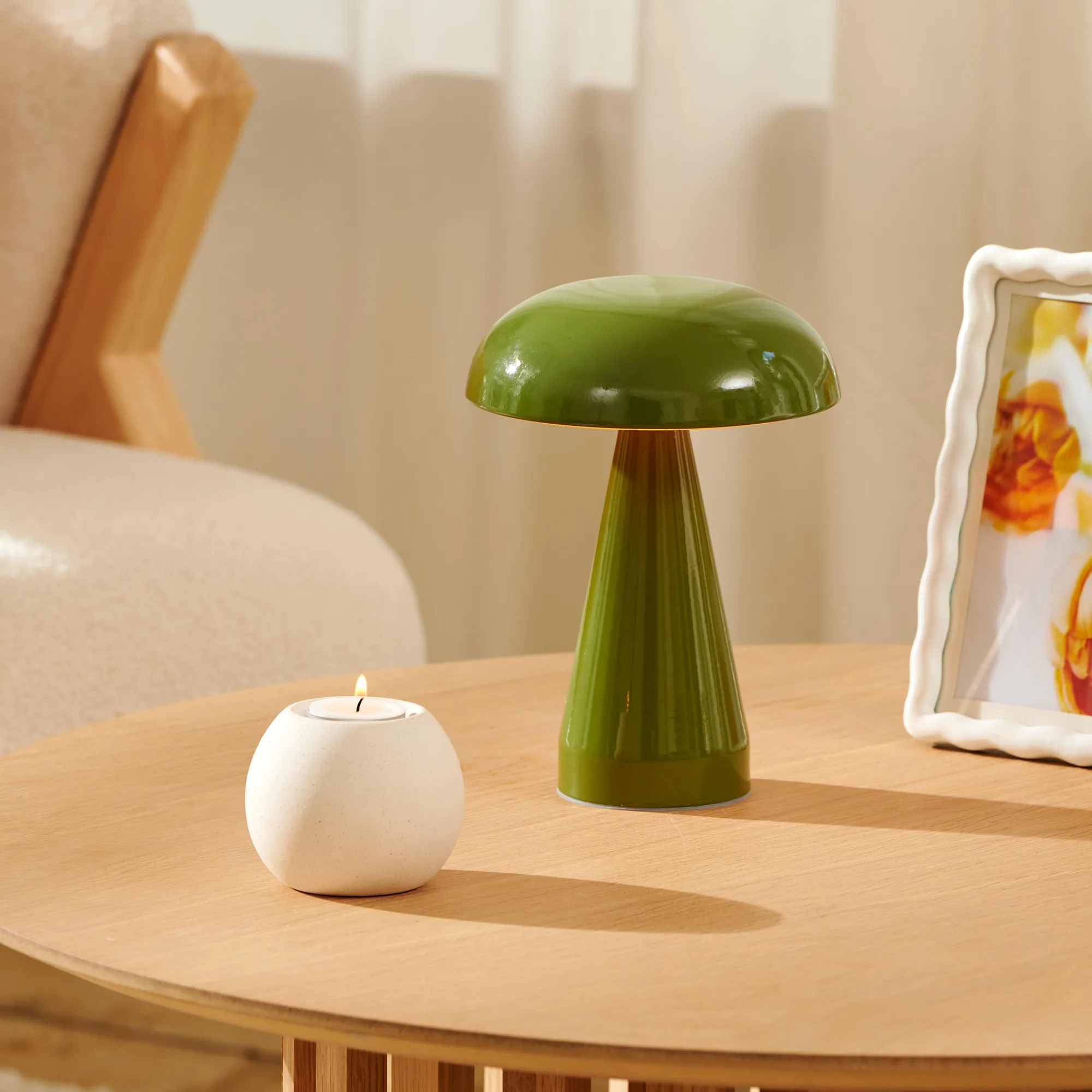 Best CASA Shroomlight Lampada Da Tavolo Verde Verde