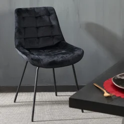Online CASA Silka Sedia Da Tavolo Nero