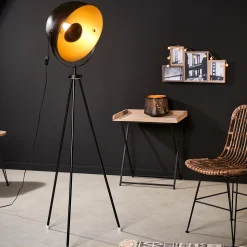 New CASA Soleil Lampada A Stelo Nero