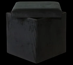 Hot CASA Stor Pouf Con Contenitore Nero