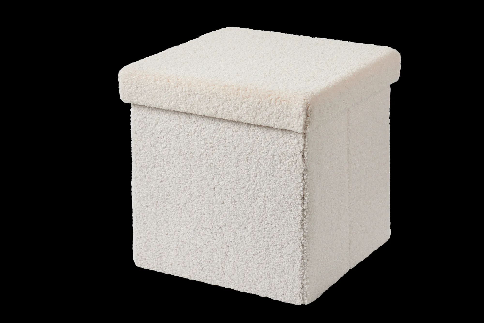 Clearance CASA Stor Pouf Pieghevole Con Contenitore Bianco