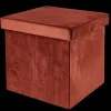 Discount CASA Stor Pouf Pieghevole Con Contenitore Bordeaux