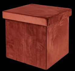 Discount CASA Stor Pouf Pieghevole Con Contenitore Bordeaux
