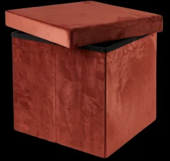 Discount CASA Stor Pouf Pieghevole Con Contenitore Bordeaux
