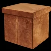 Best CASA Stor Pouf Pieghevole Con Contenitore Caramello