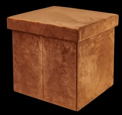Best CASA Stor Pouf Pieghevole Con Contenitore Caramello