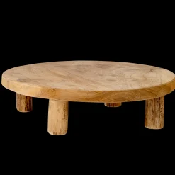 Outlet CASA Teak Supporto Su Base Naturale