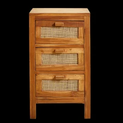 Outlet CASA Teck Armadio A 3 Cassetti Naturale