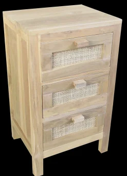 Outlet CASA Teck Armadio A 3 Cassetti Naturale