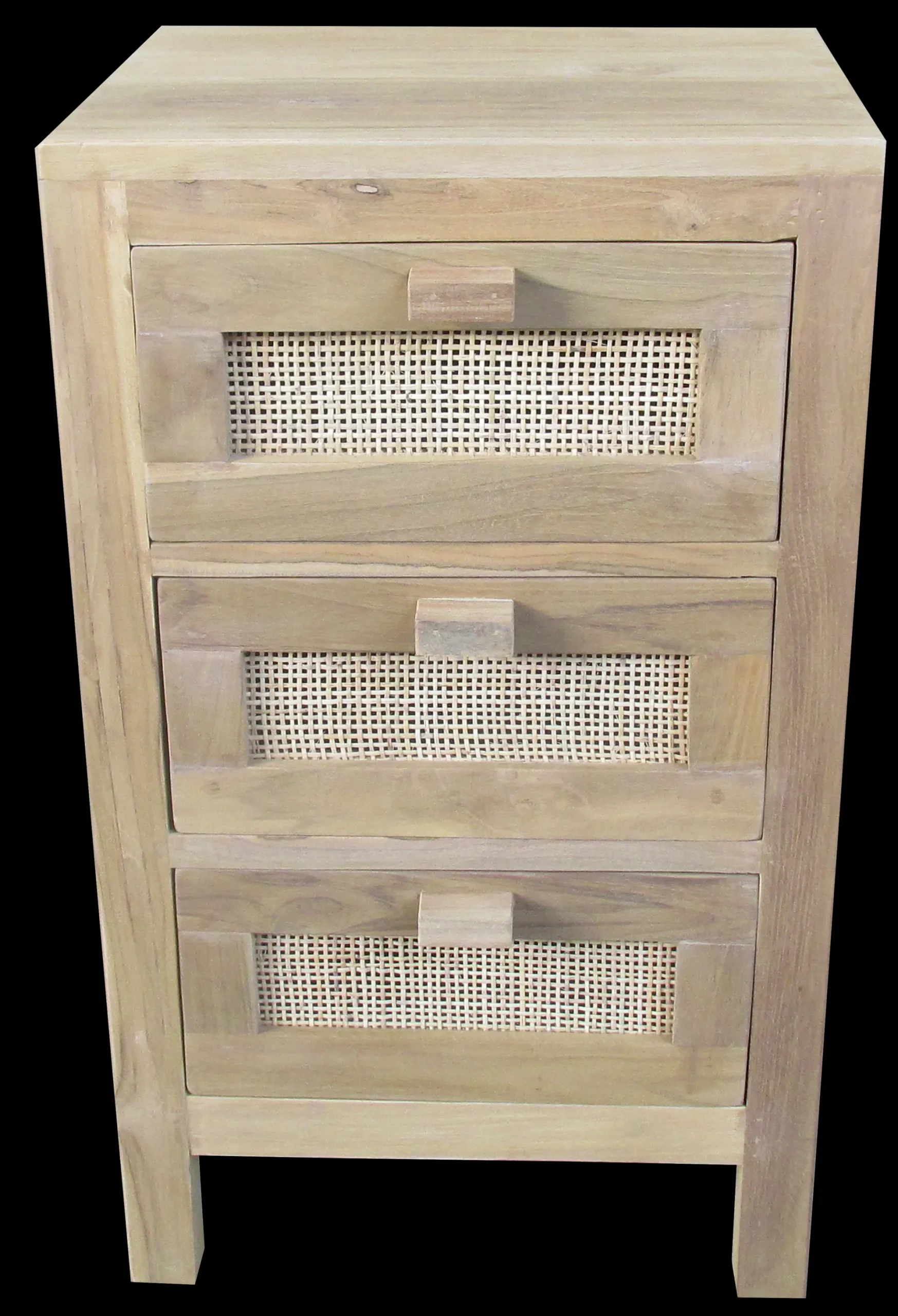 Outlet CASA Teck Armadio A 3 Cassetti Naturale