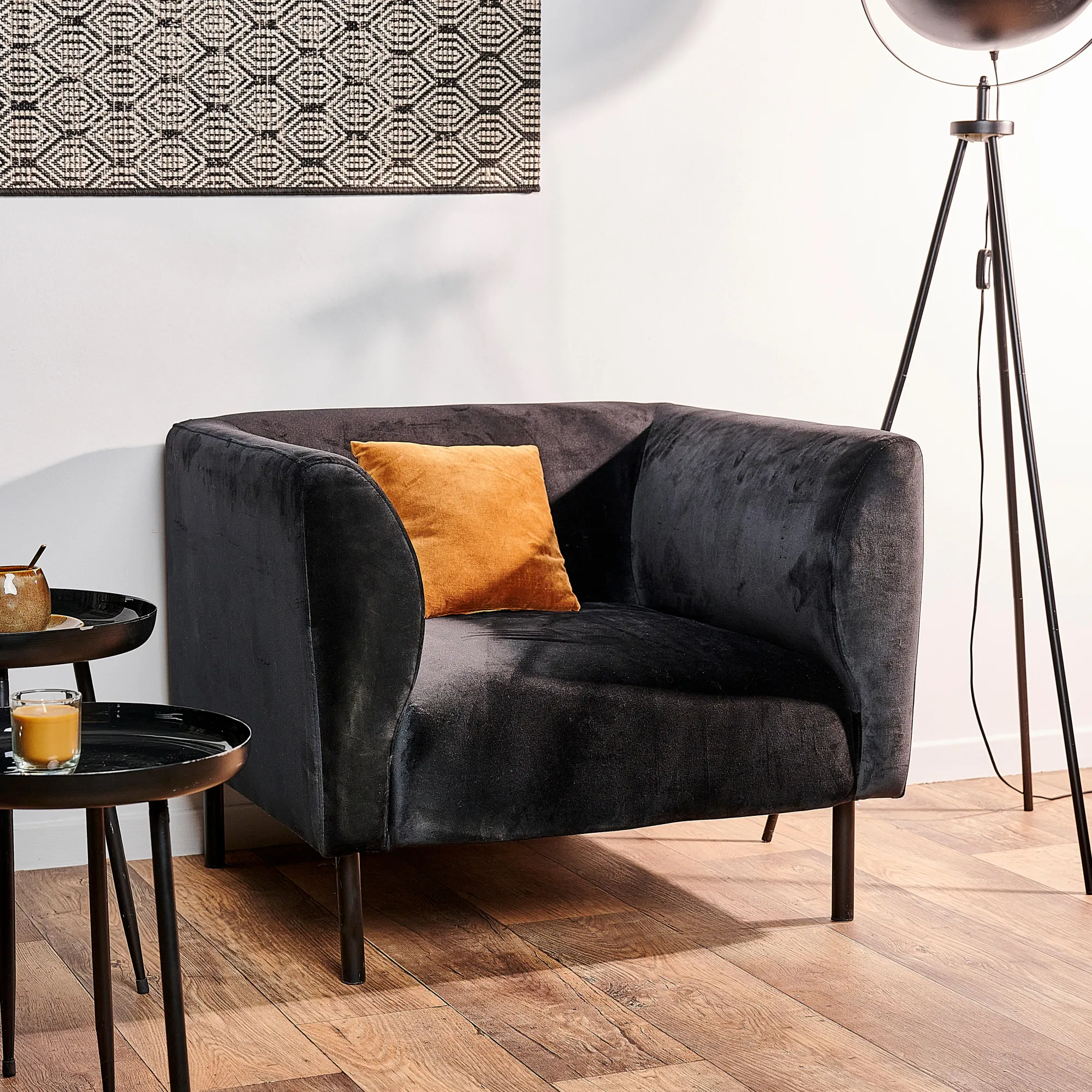 Online CASA Tilly Stoffa: Velluto Nero