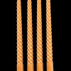 Best CASA Twist Candele Intrecciate Set Di 4 Arancione